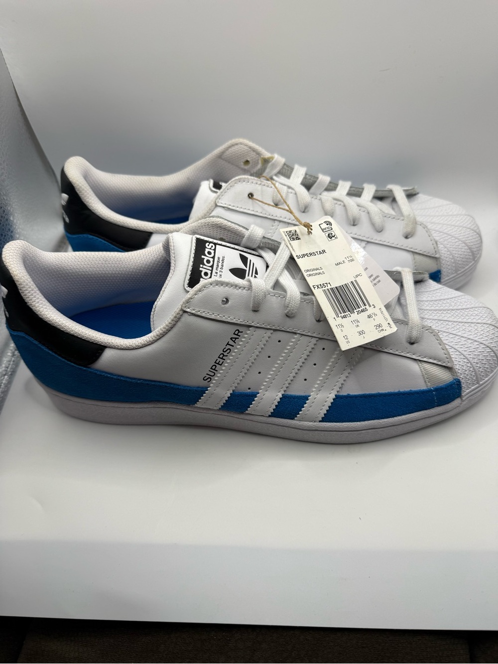Adidas Superstar Bright Blue White Men’s Size 11.5 NWT